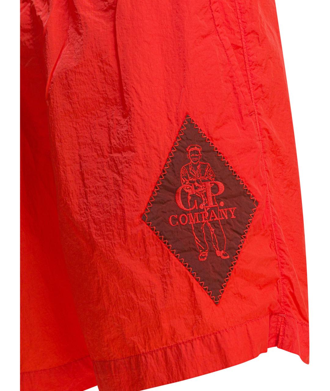CP COMPANY Красные синтетические шорты, фото 4