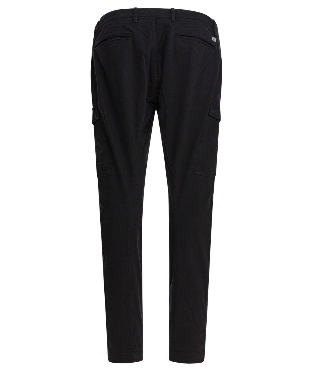 CP COMPANY Черные хлопковые повседневные брюки, фото 2