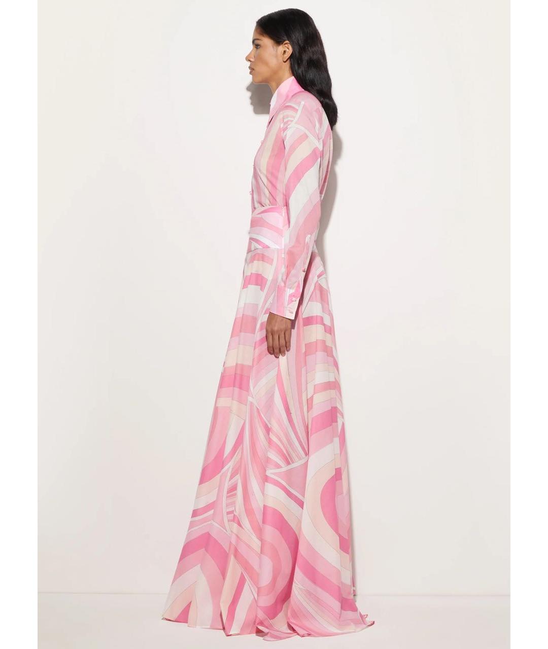 EMILIO PUCCI Розовая хлопковая рубашка, фото 3