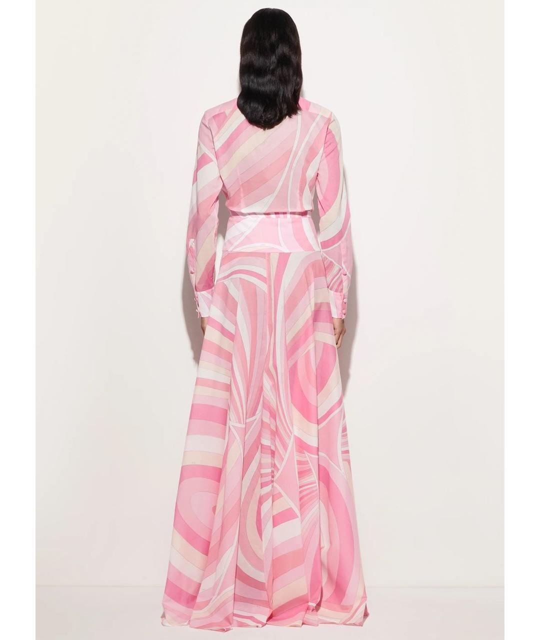 EMILIO PUCCI Розовая хлопковая рубашка, фото 4