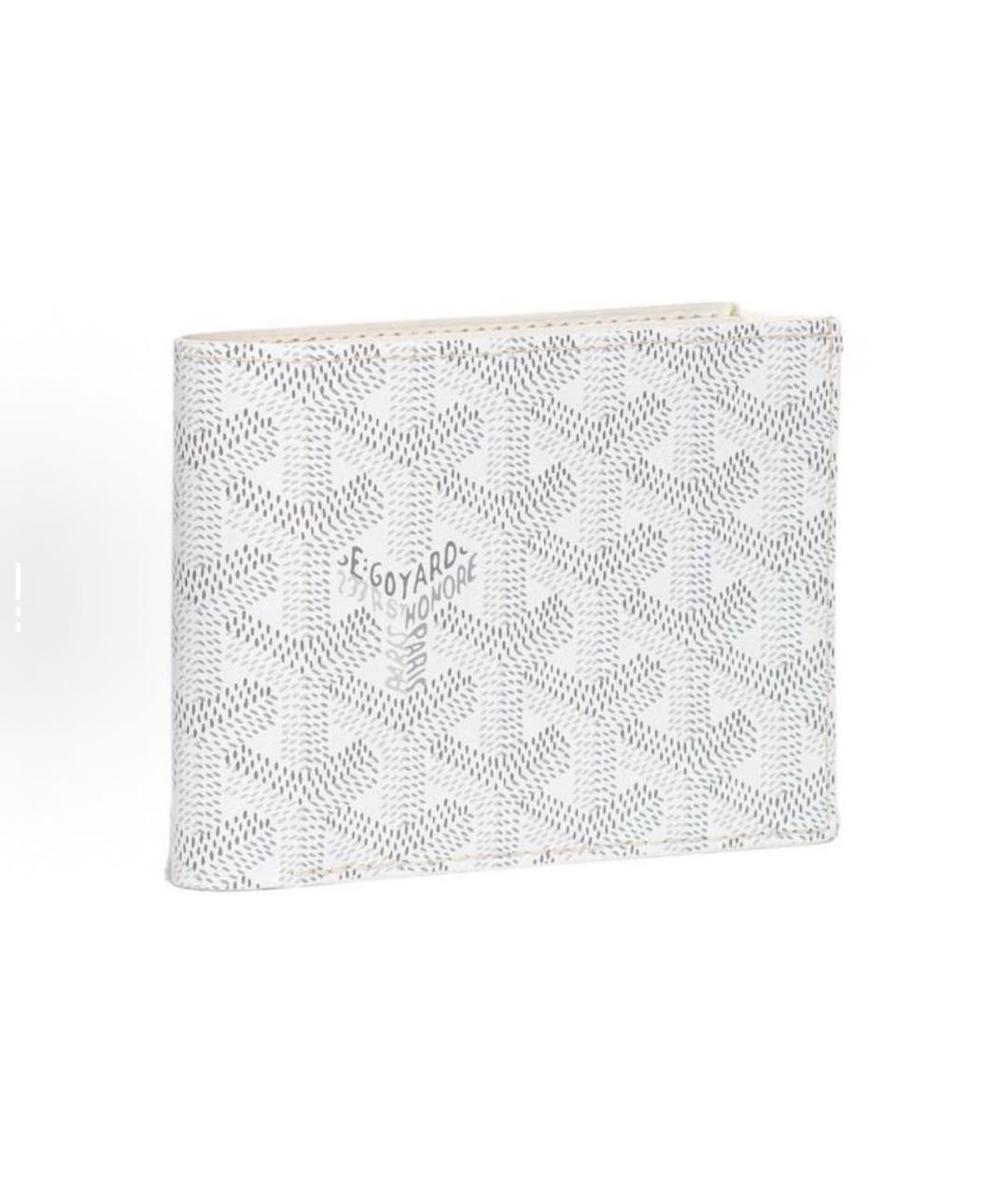 GOYARD Белый кожаный кошелек, фото 1