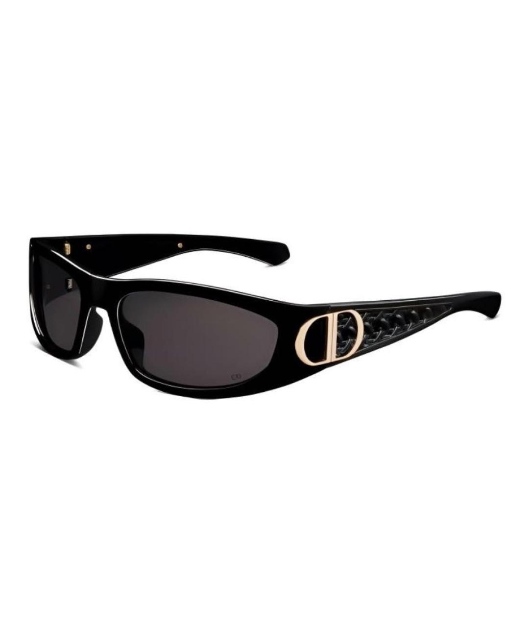 CHRISTIAN DIOR Черные пластиковые солнцезащитные очки, фото 3