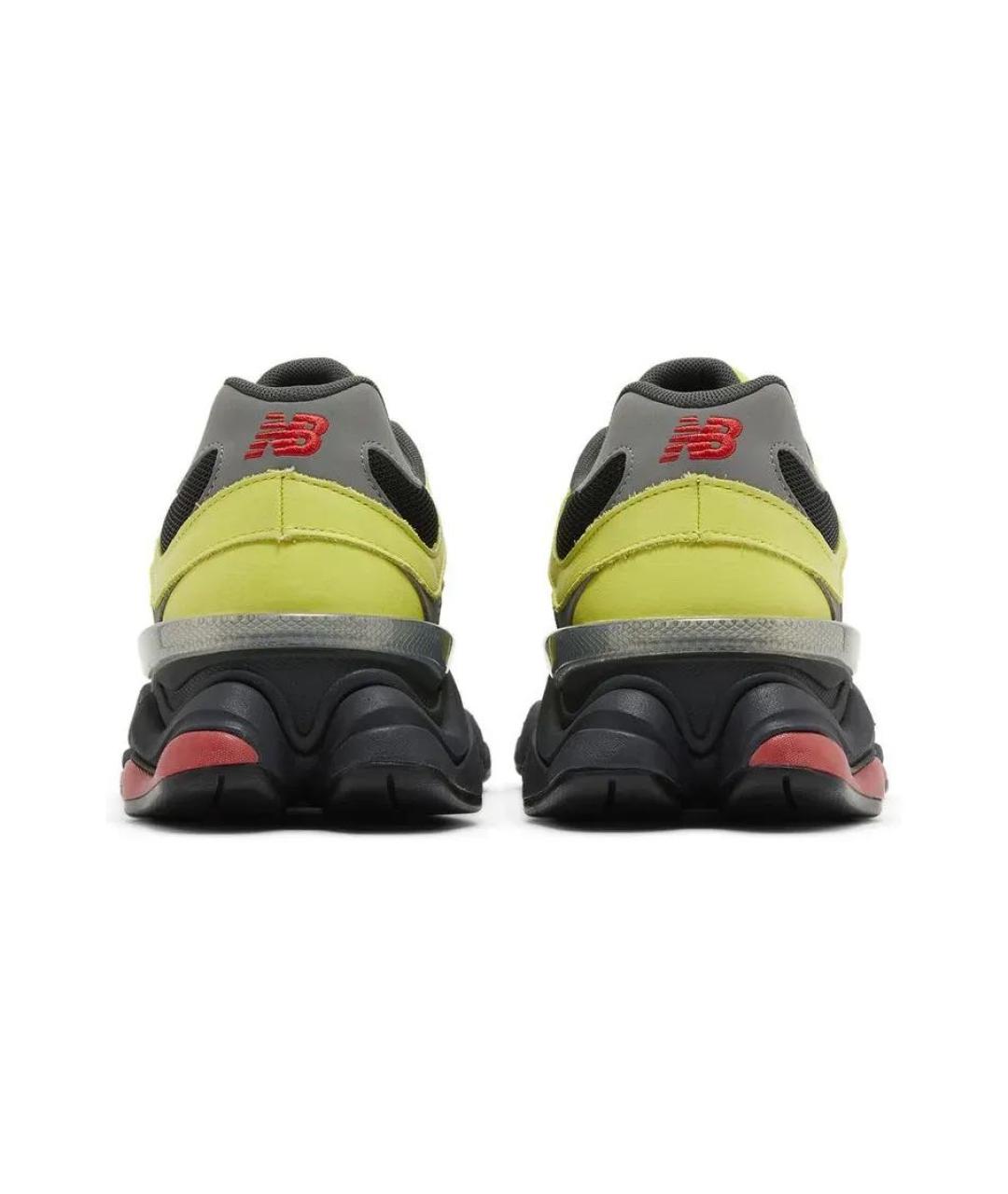 NEW BALANCE Салатовые кожаные кроссовки, фото 3
