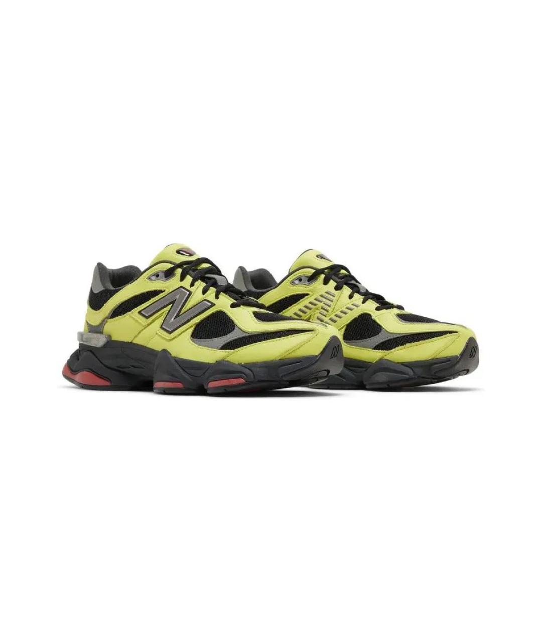 NEW BALANCE Салатовые кожаные кроссовки, фото 2