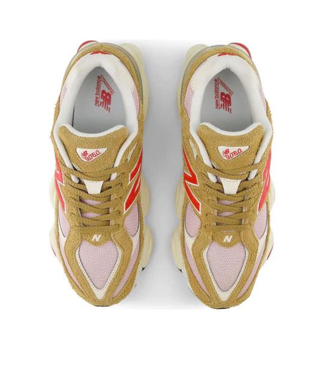 NEW BALANCE Горчичные замшевые кроссовки, фото 4