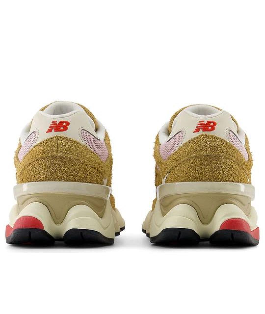 NEW BALANCE Горчичные замшевые кроссовки, фото 5
