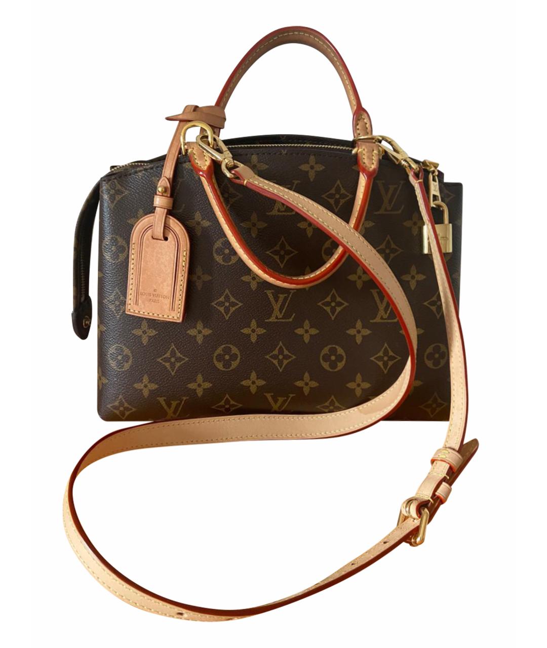 LOUIS VUITTON Коричневая кожаная сумка через плечо, фото 1