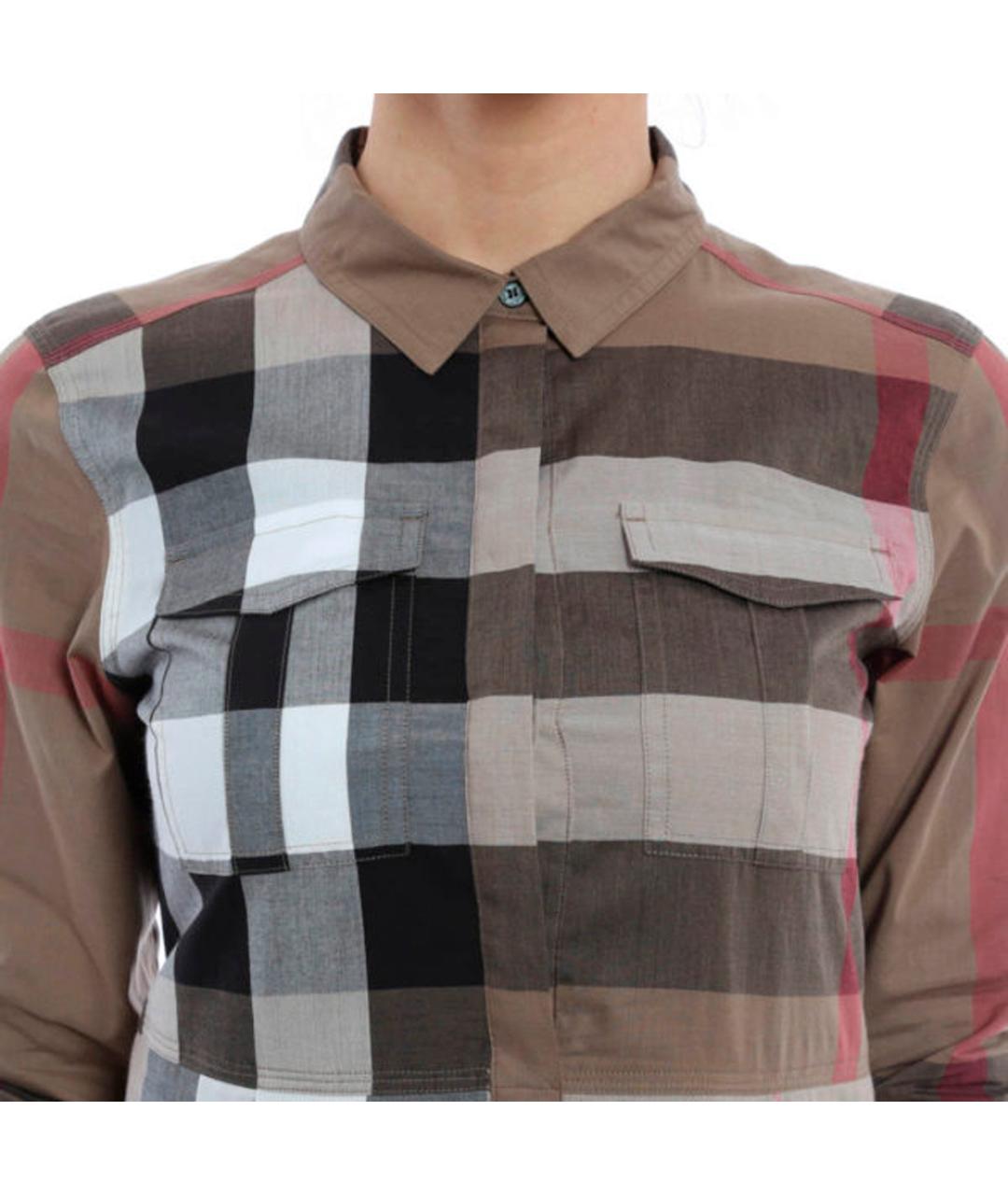 BURBERRY Бежевое хлопковое повседневное платье, фото 3