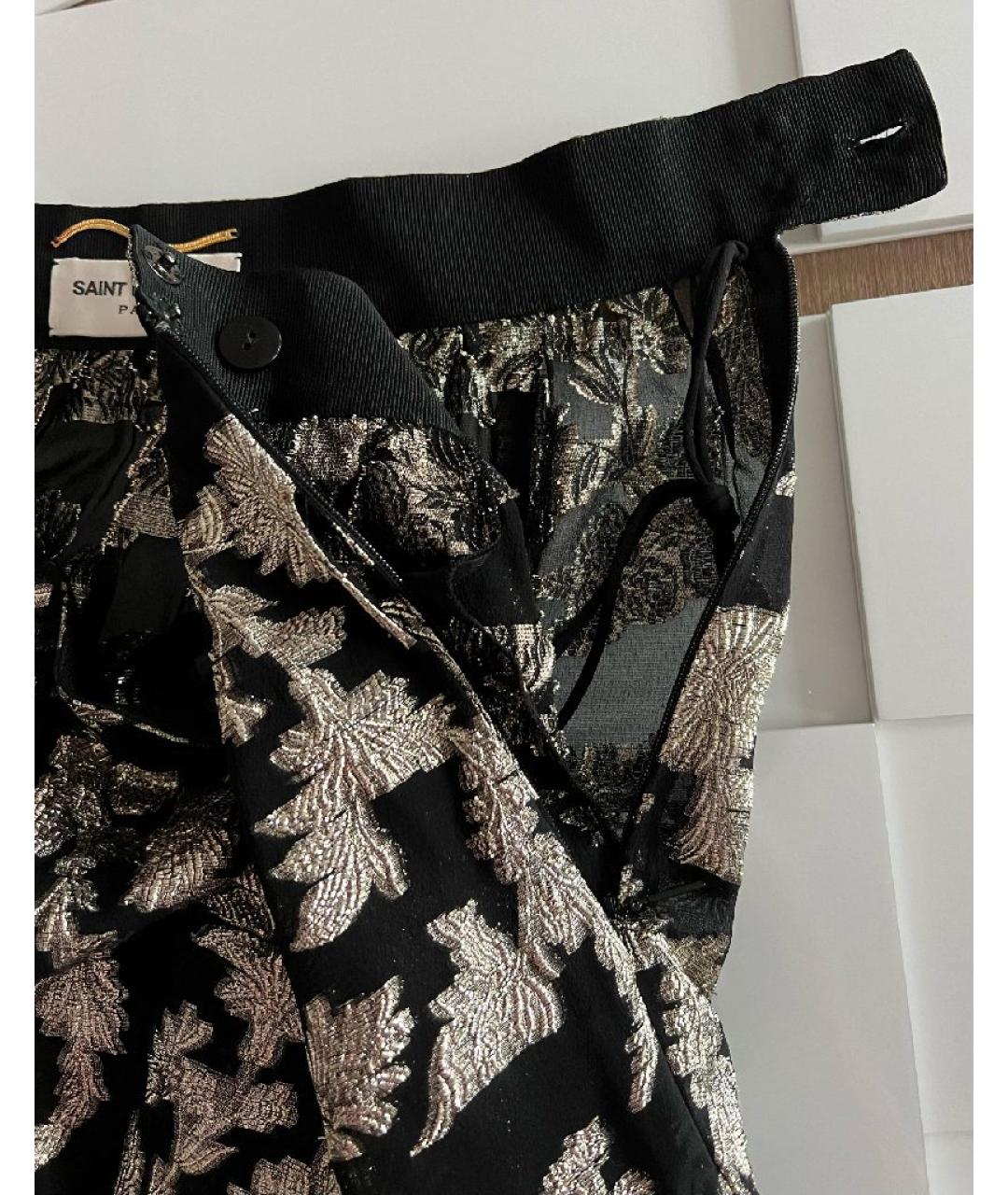 SAINT LAURENT Оранжевая шелковая юбка миди, фото 4