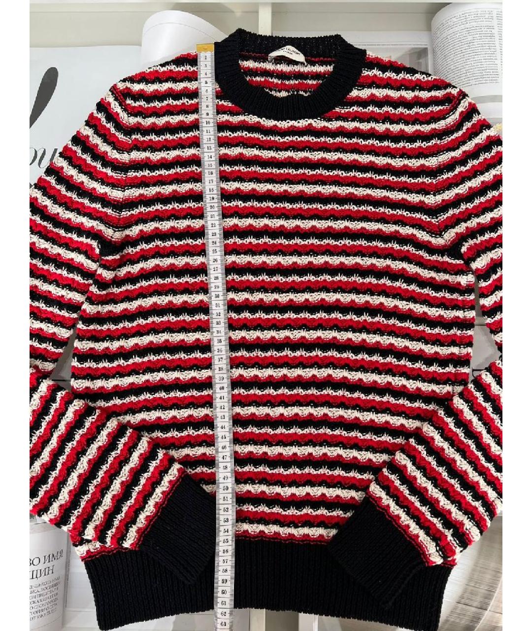 SAINT LAURENT Мульти хлопковый джемпер / свитер, фото 7