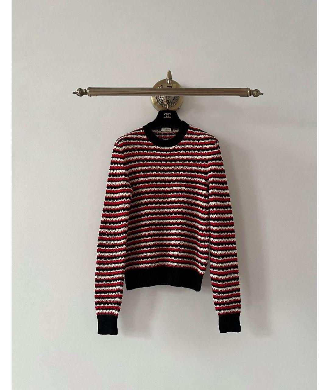 SAINT LAURENT Мульти хлопковый джемпер / свитер, фото 10