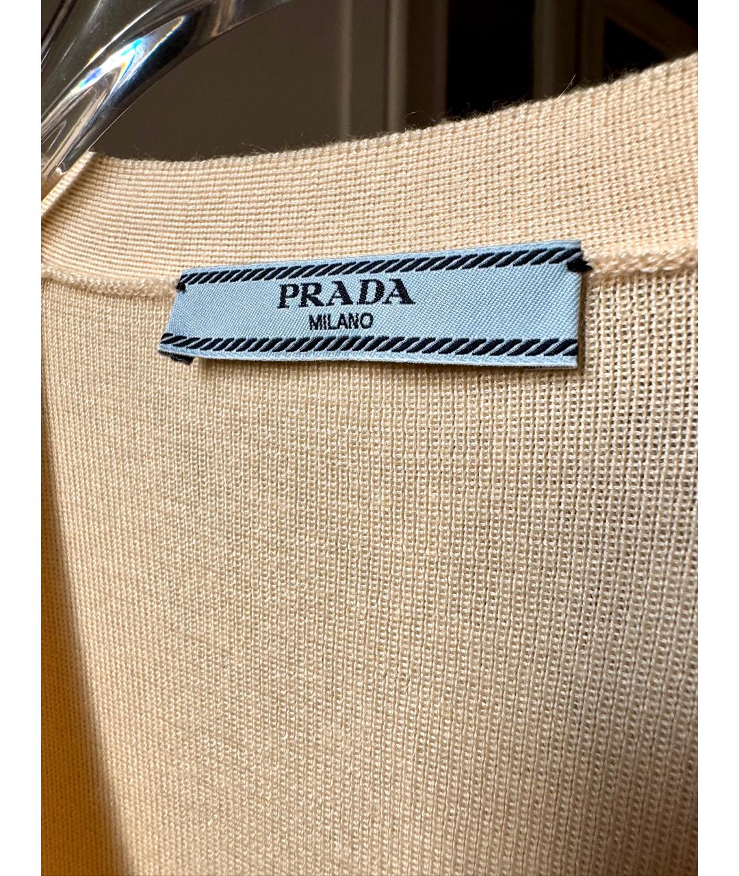 PRADA Бежевый кардиган, фото 5