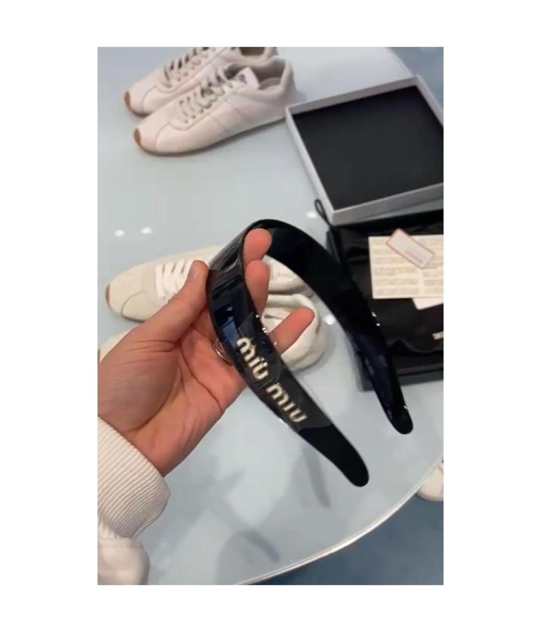 MIU MIU Черный ободок, фото 2