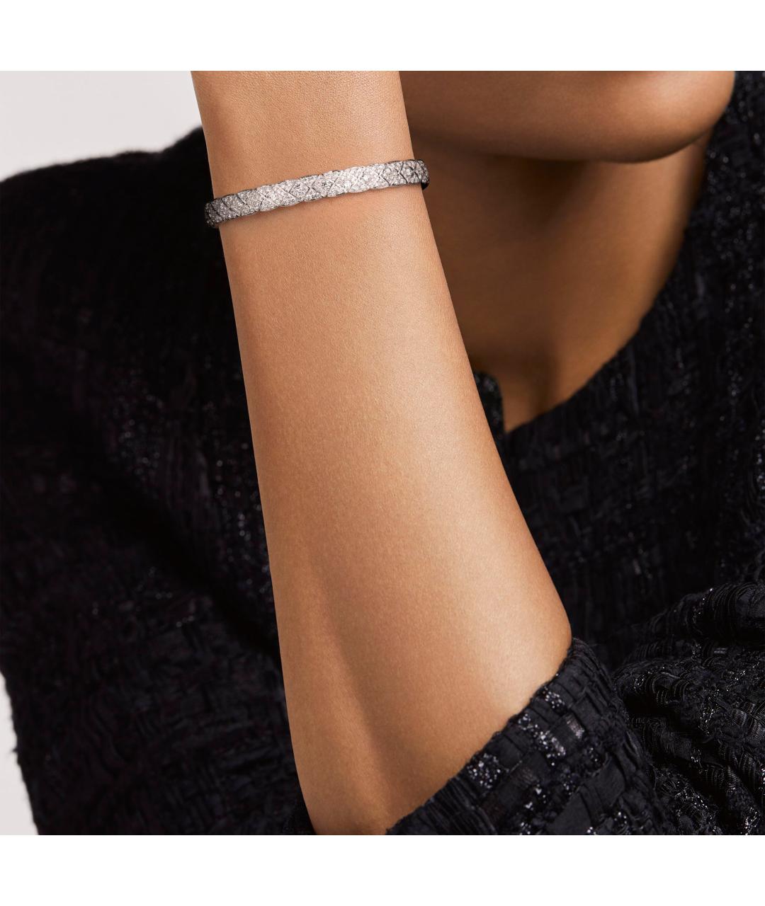 CHANEL Серебрянный браслет из белого золота, фото 3
