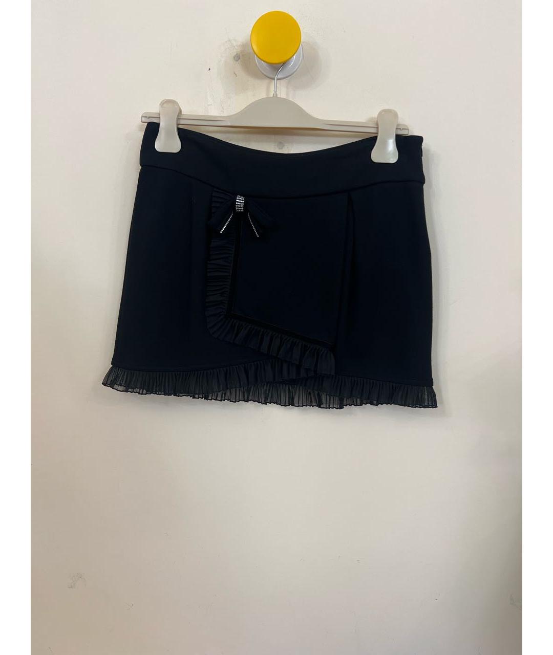 MISS BLUMARINE Черная юбка, фото 7