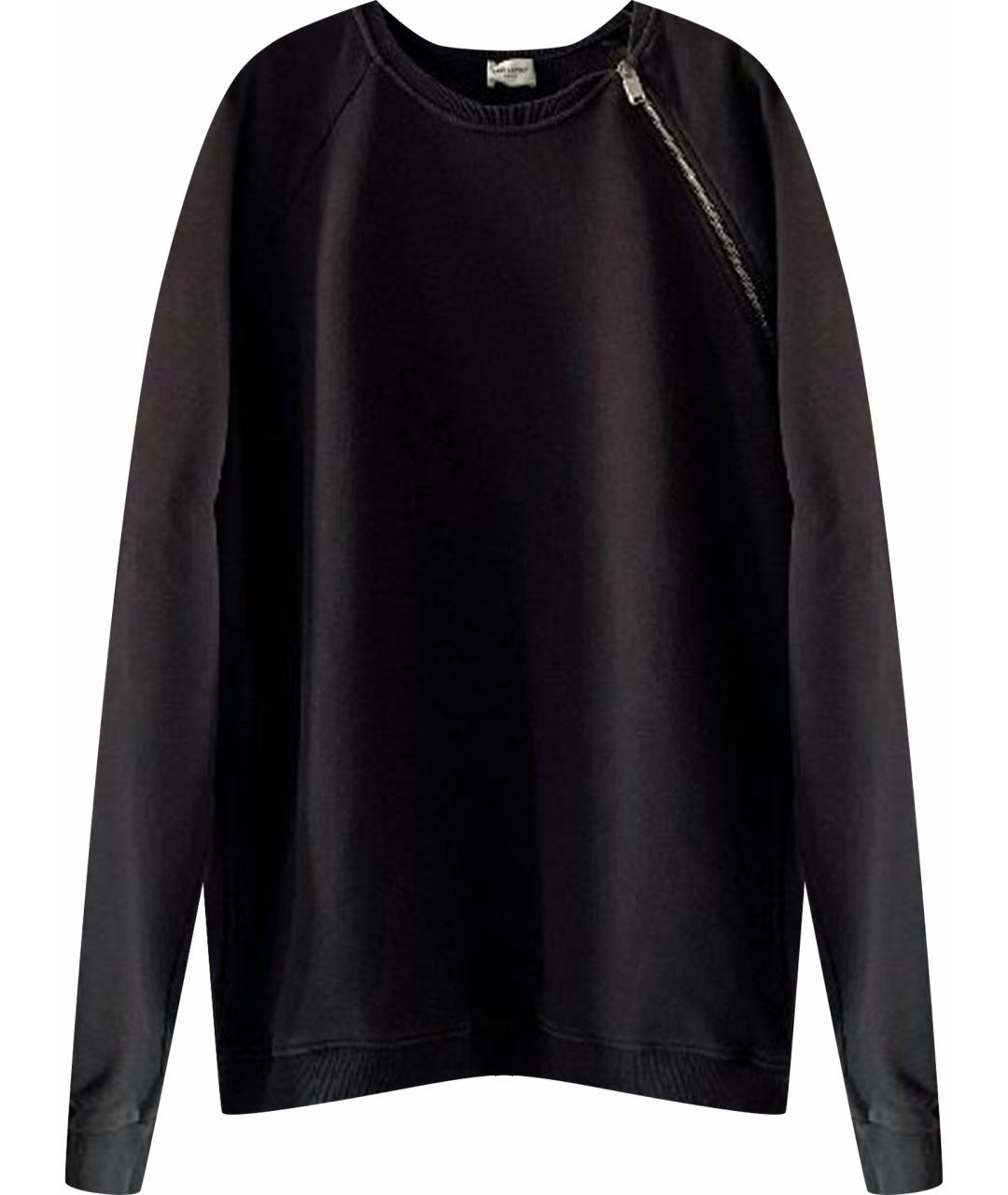 SAINT LAURENT Черный вискозный джемпер / свитер, фото 1