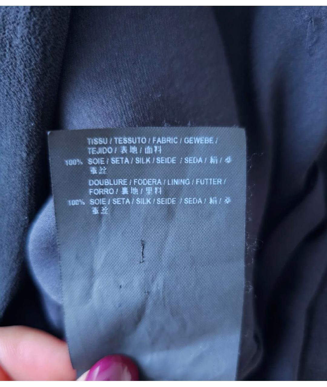 SAINT LAURENT Черная шелковая юбка мини, фото 9