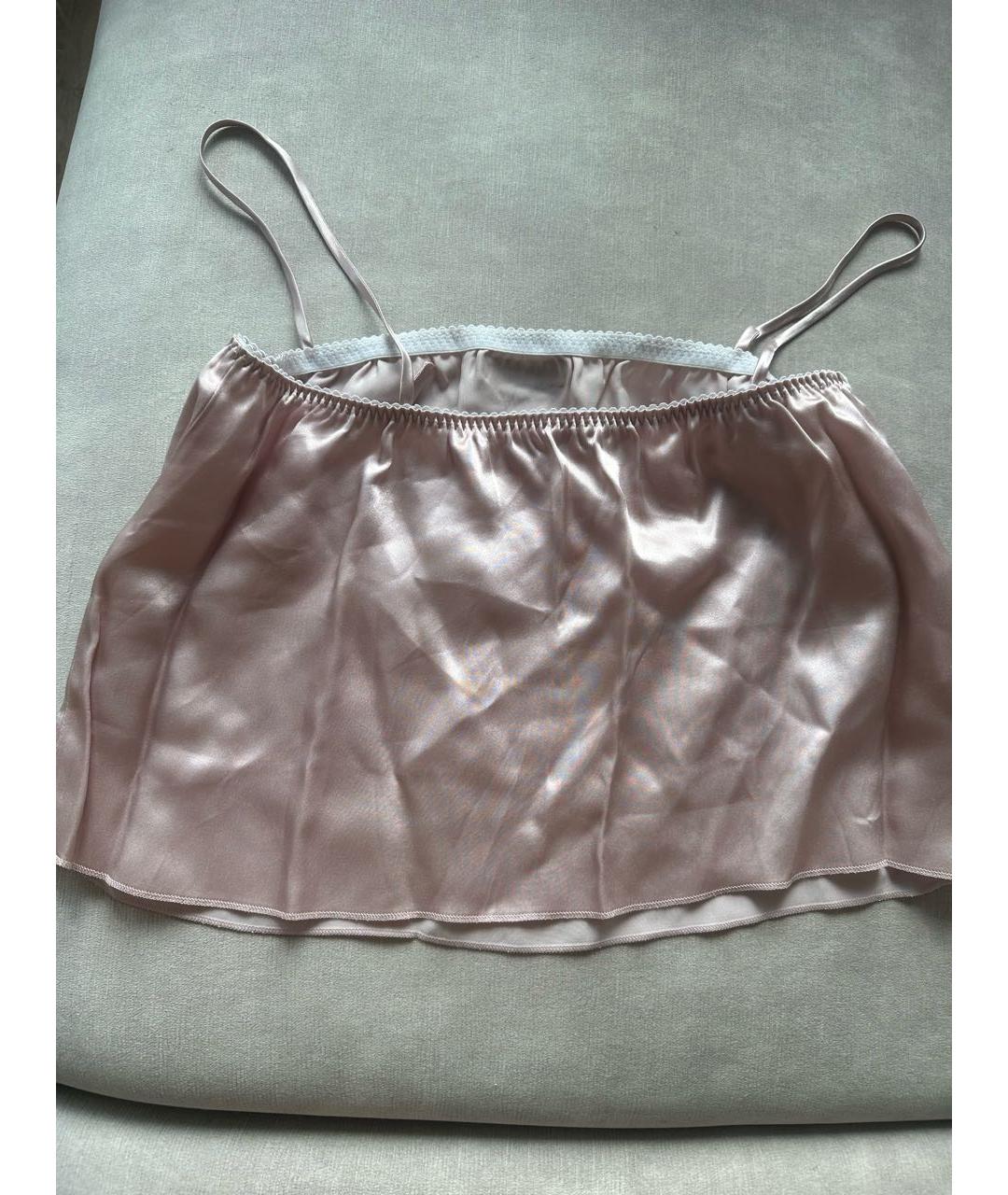 MIU MIU Розовая вискозная майка, фото 2