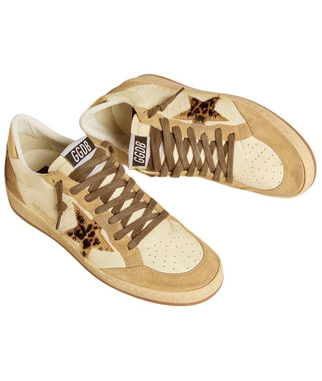 GOLDEN GOOSE DELUXE BRAND Золотые кеды, фото 3