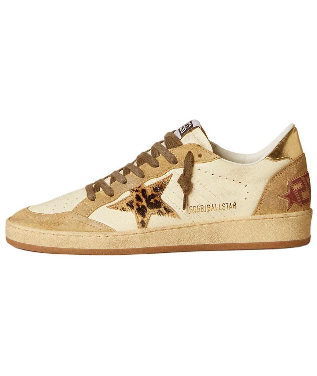 GOLDEN GOOSE DELUXE BRAND Золотые кеды, фото 2