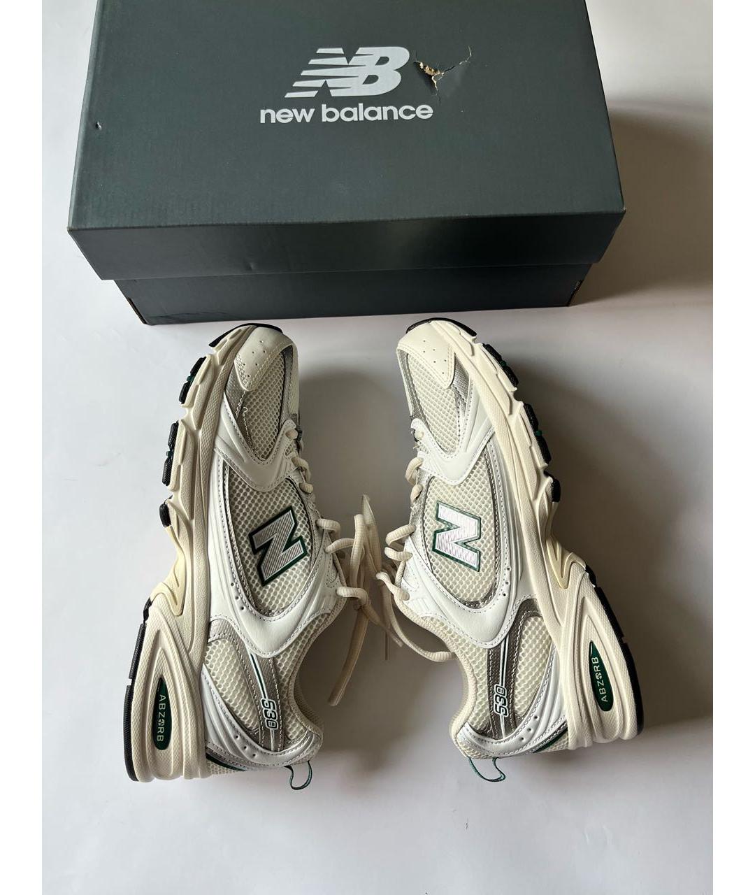 NEW BALANCE Бежевые синтетические низкие кроссовки / кеды, фото 5
