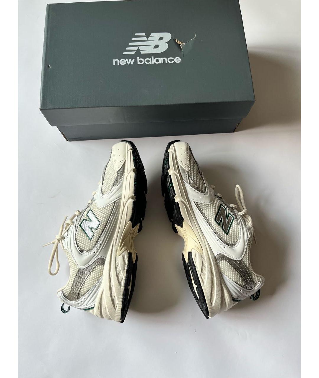 NEW BALANCE Бежевые синтетические низкие кроссовки / кеды, фото 3
