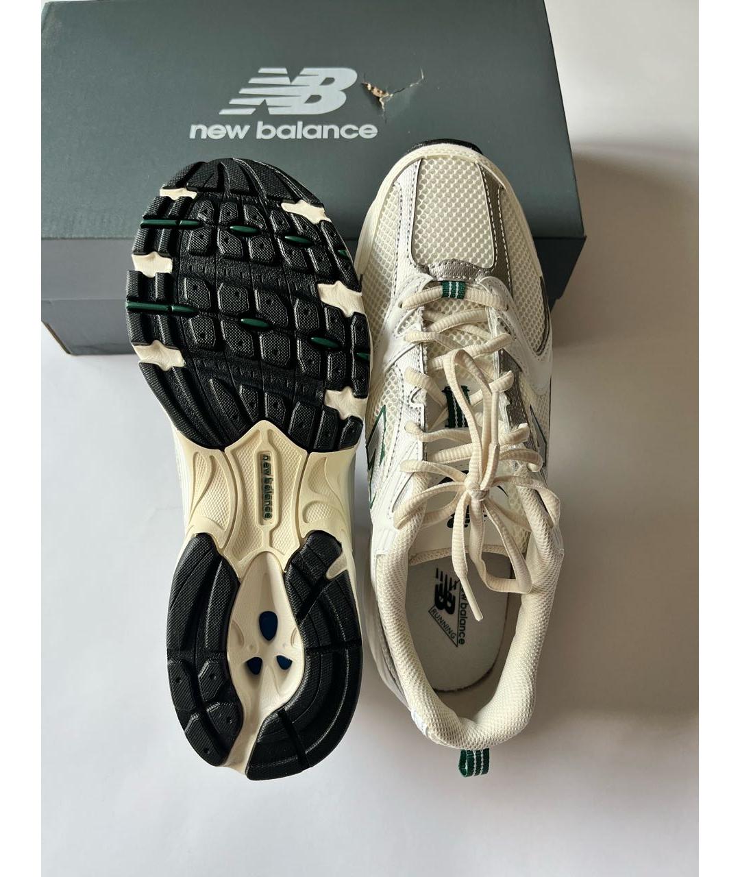 NEW BALANCE Бежевые синтетические низкие кроссовки / кеды, фото 6