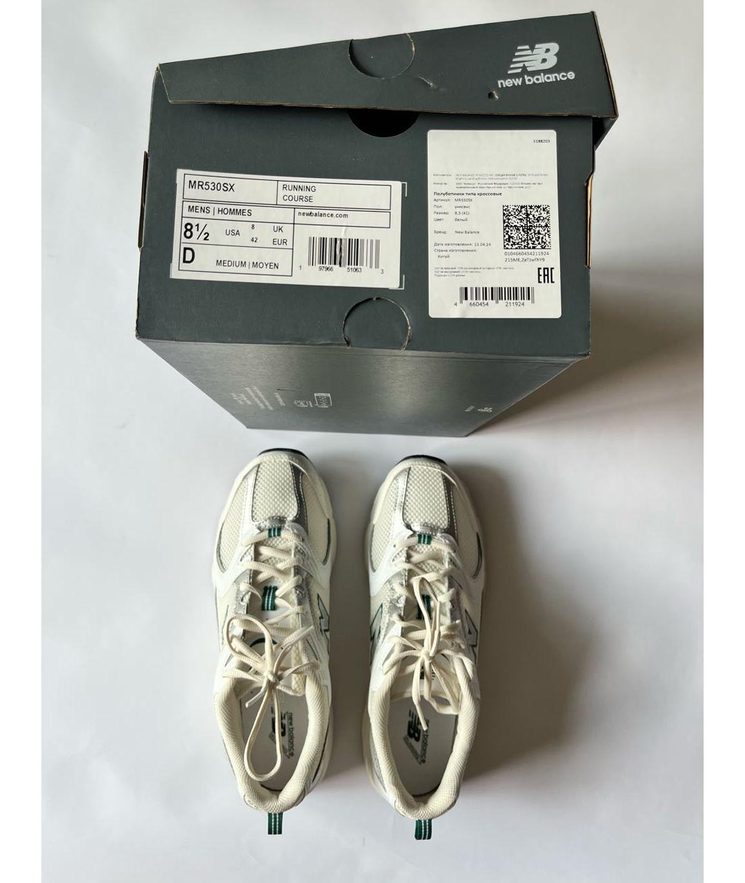 NEW BALANCE Бежевые синтетические низкие кроссовки / кеды, фото 2