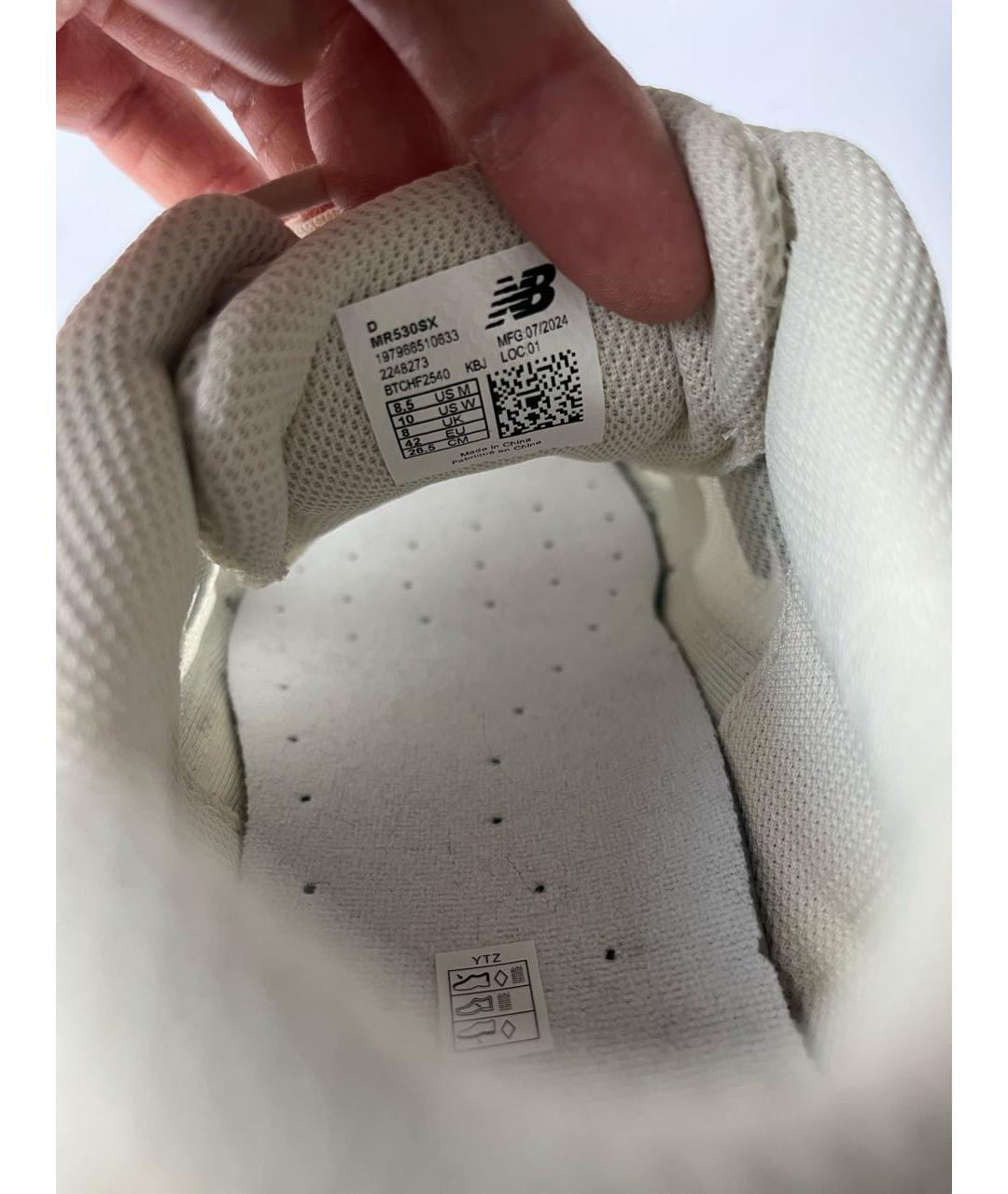 NEW BALANCE Бежевые синтетические низкие кроссовки / кеды, фото 7