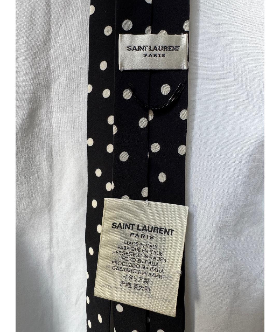 SAINT LAURENT Черный галстук, фото 7