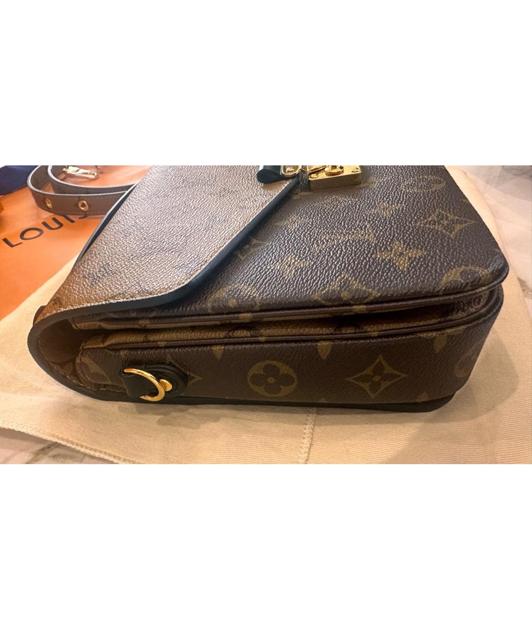 LOUIS VUITTON Коричневая сумка с короткими ручками, фото 7