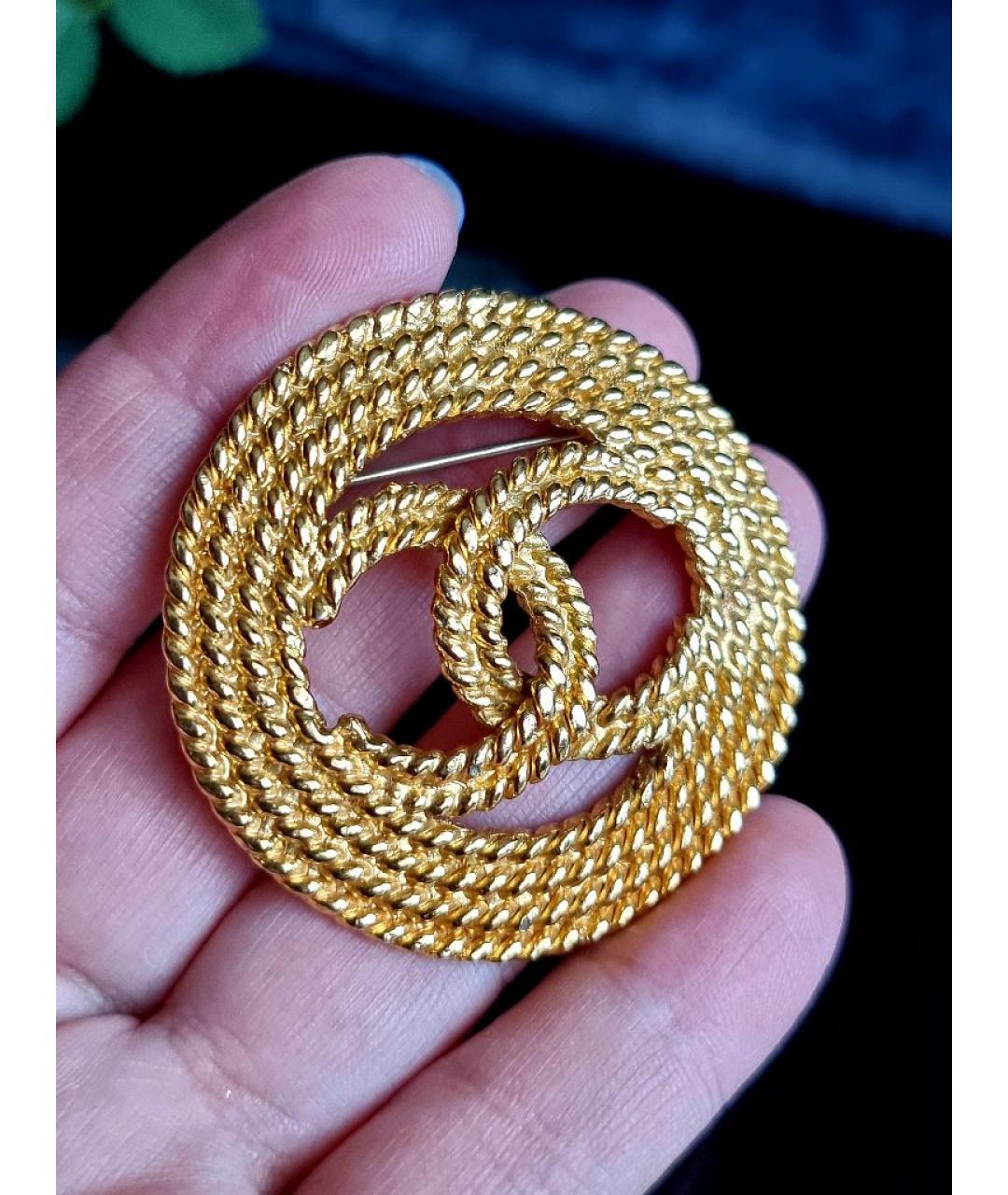 CHANEL Золотая металлическая булавка / брошь, фото 7