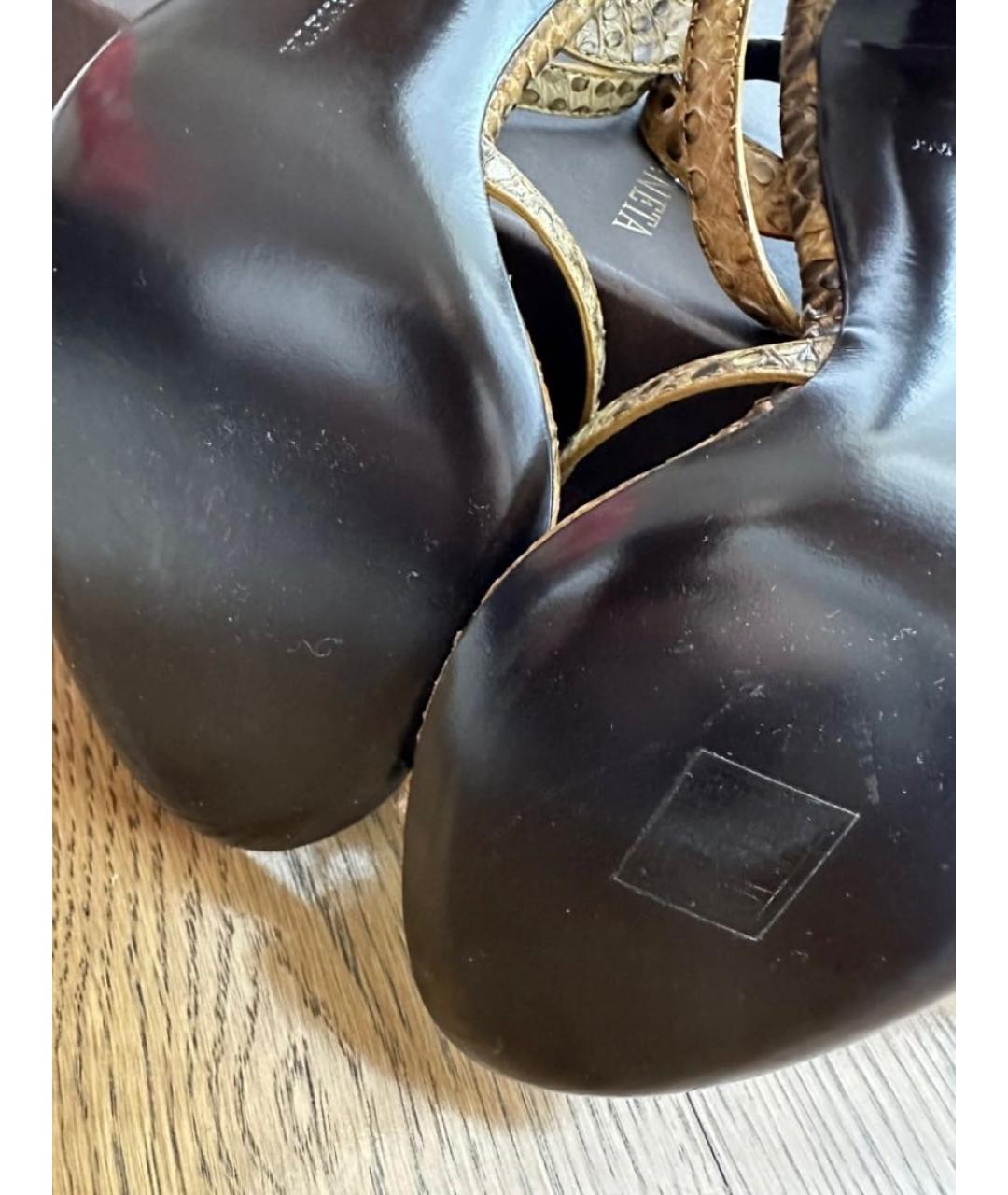 BOTTEGA VENETA Босоножки из экзотической кожи, фото 5