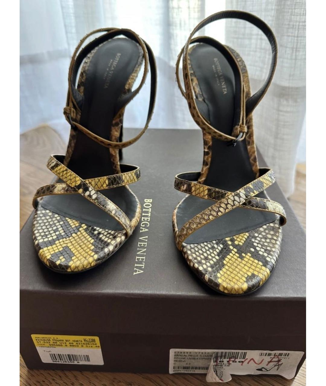 BOTTEGA VENETA Босоножки из экзотической кожи, фото 3