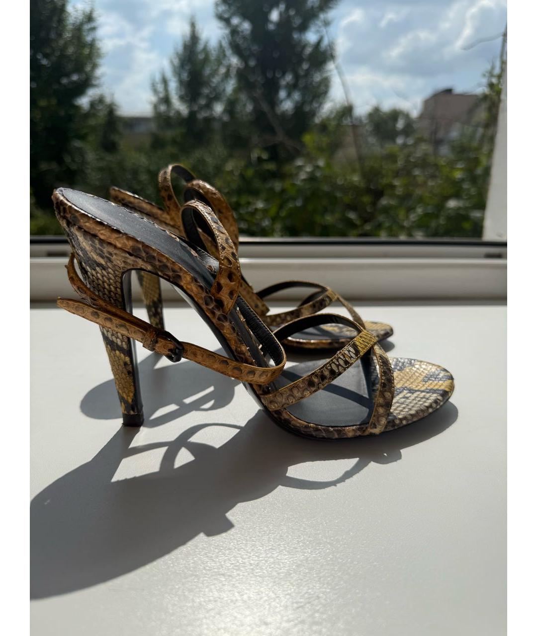 BOTTEGA VENETA Босоножки из экзотической кожи, фото 9