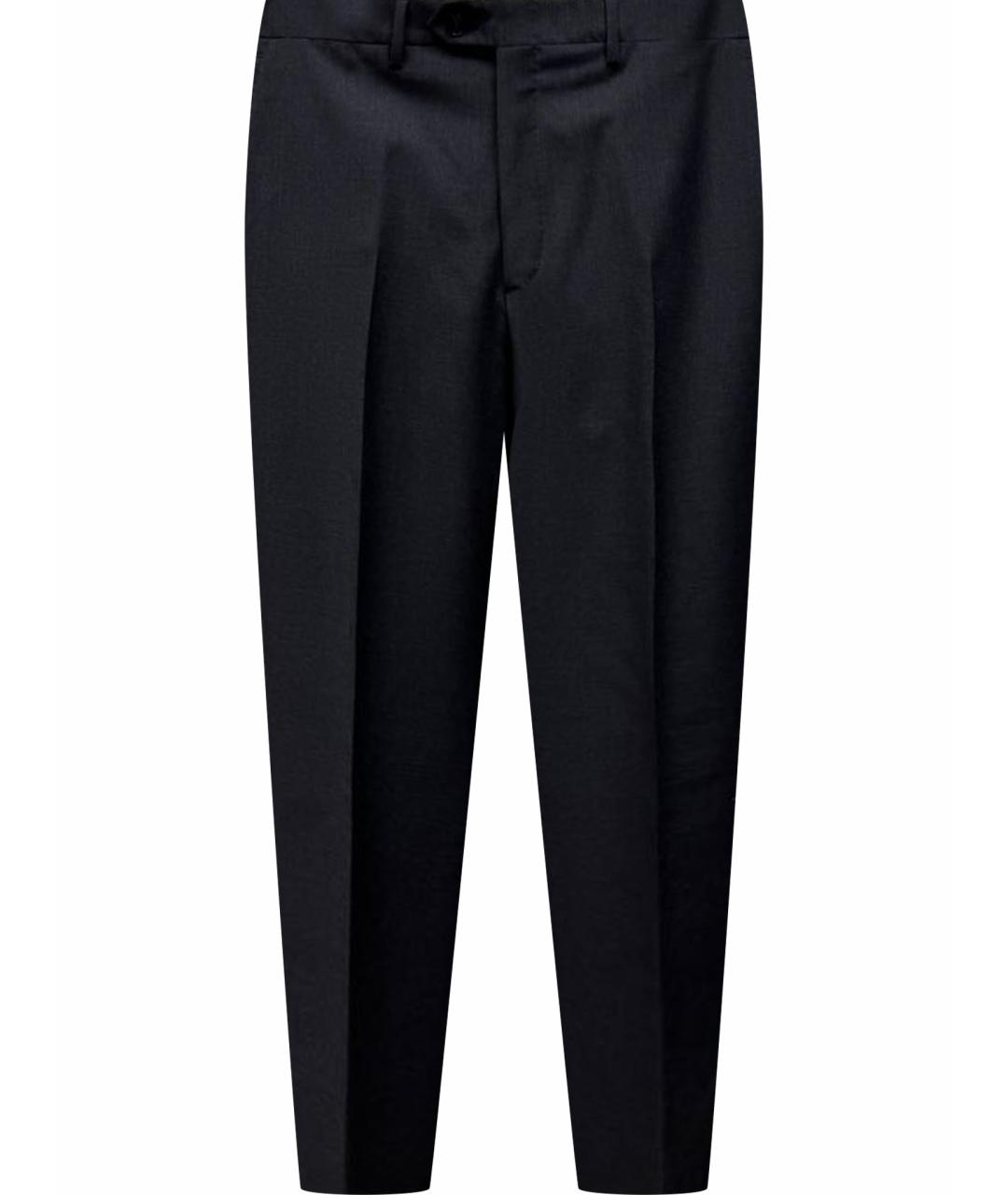 BRIONI Черные шерстяные классические брюки, фото 1
