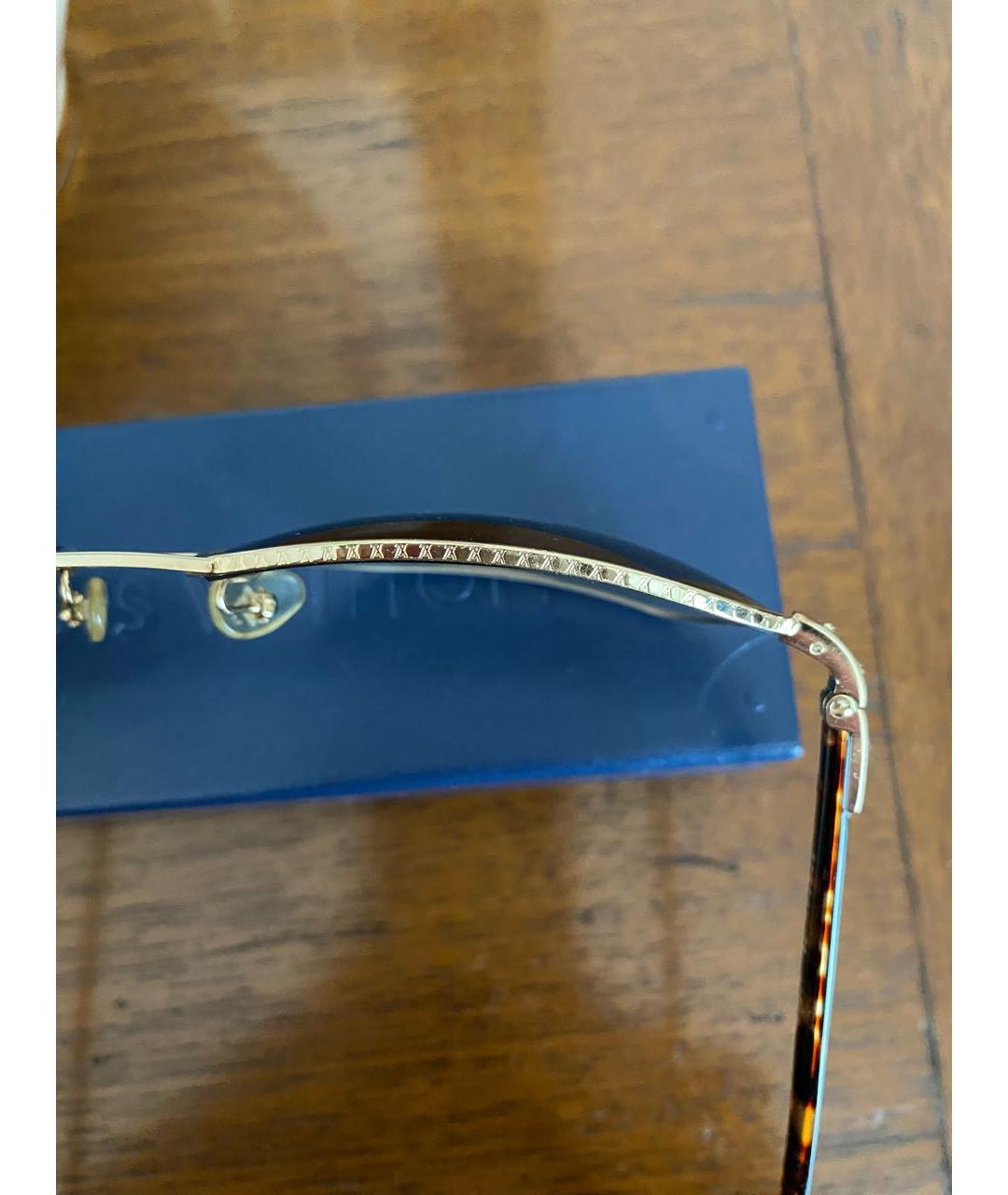 LOUIS VUITTON Антрацитовые металлические солнцезащитные очки, фото 3