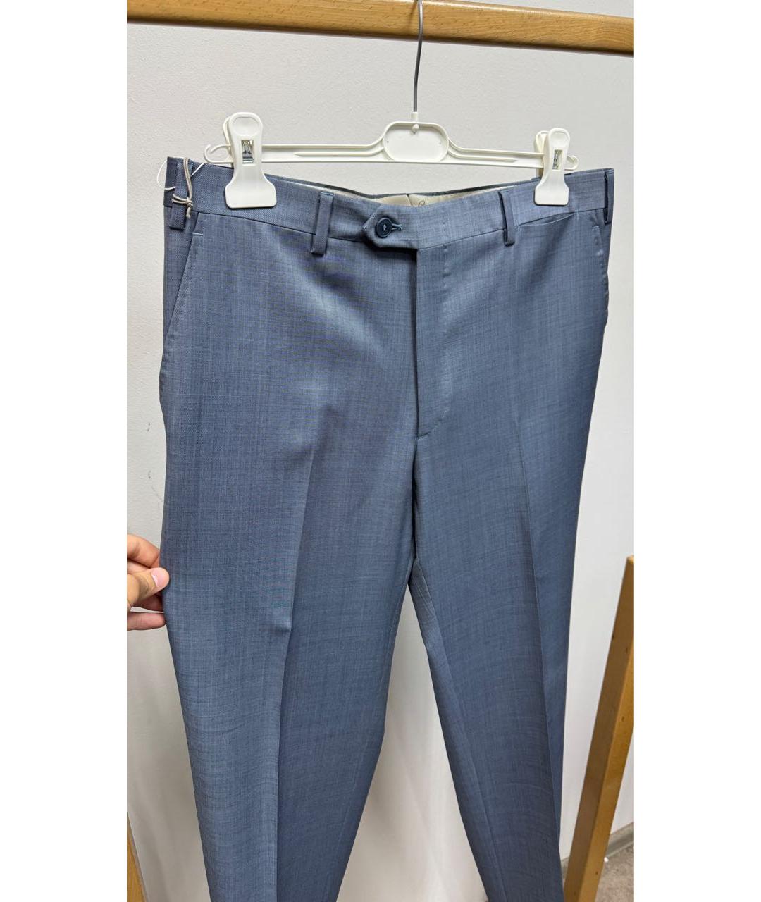 BRIONI Серые шерстяные классические брюки, фото 2