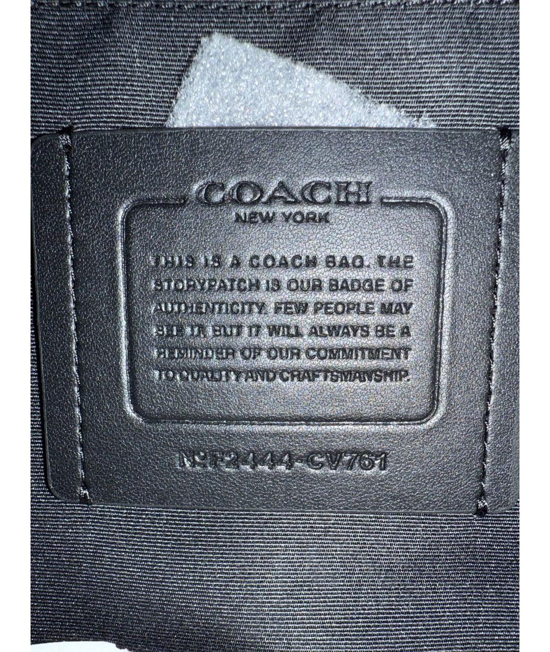 COACH Черная сумка на плечо, фото 5
