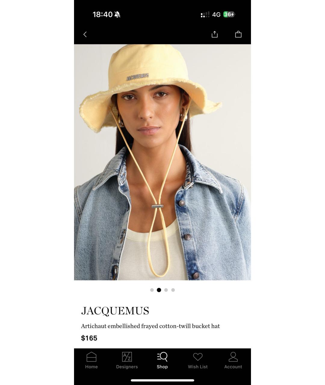 JACQUEMUS Панама, фото 4