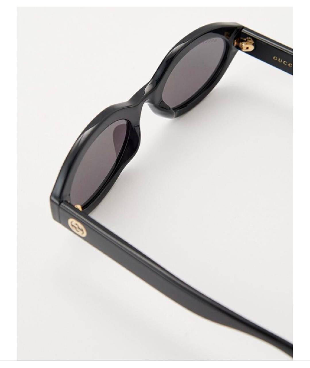 GUCCI Черные пластиковые солнцезащитные очки, фото 7