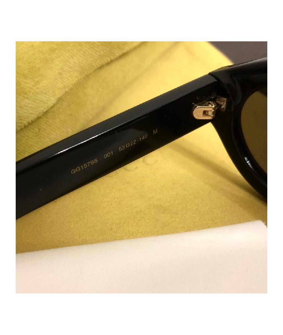 GUCCI Черные пластиковые солнцезащитные очки, фото 4