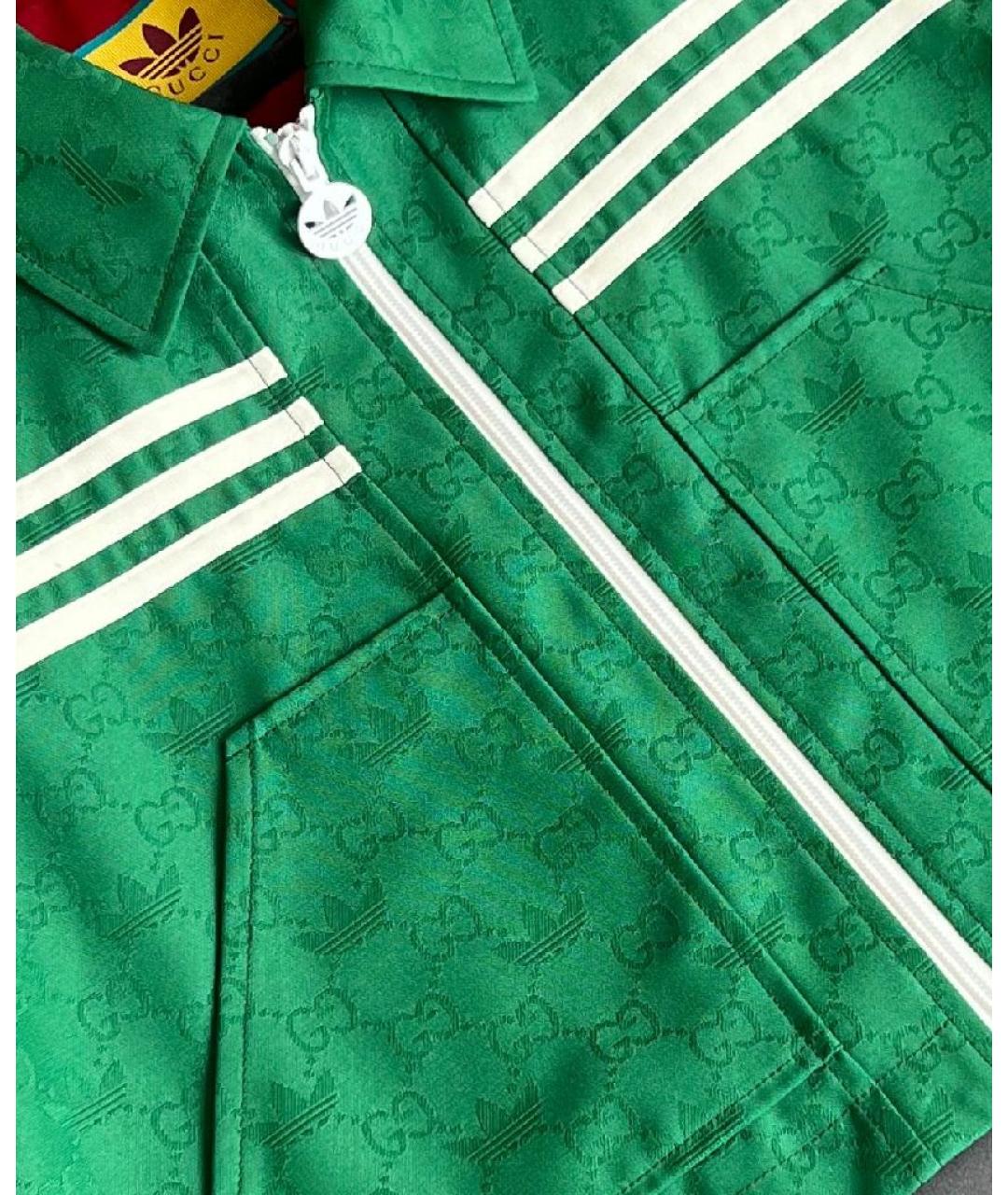 GUCCI Салатовый полиэстеровый жакет/пиджак, фото 4