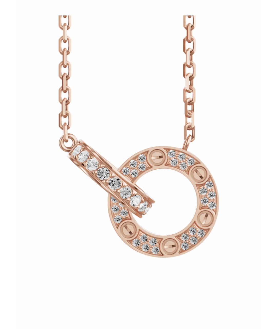 CARTIER Золотая подвеска из розового золота, фото 1
