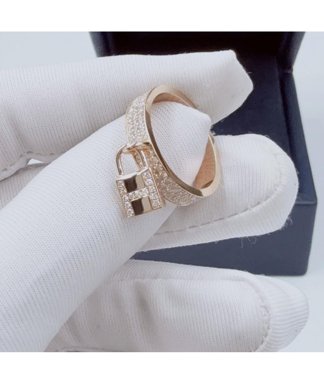 HERMES Розовое кольцо из розового золота, фото 5