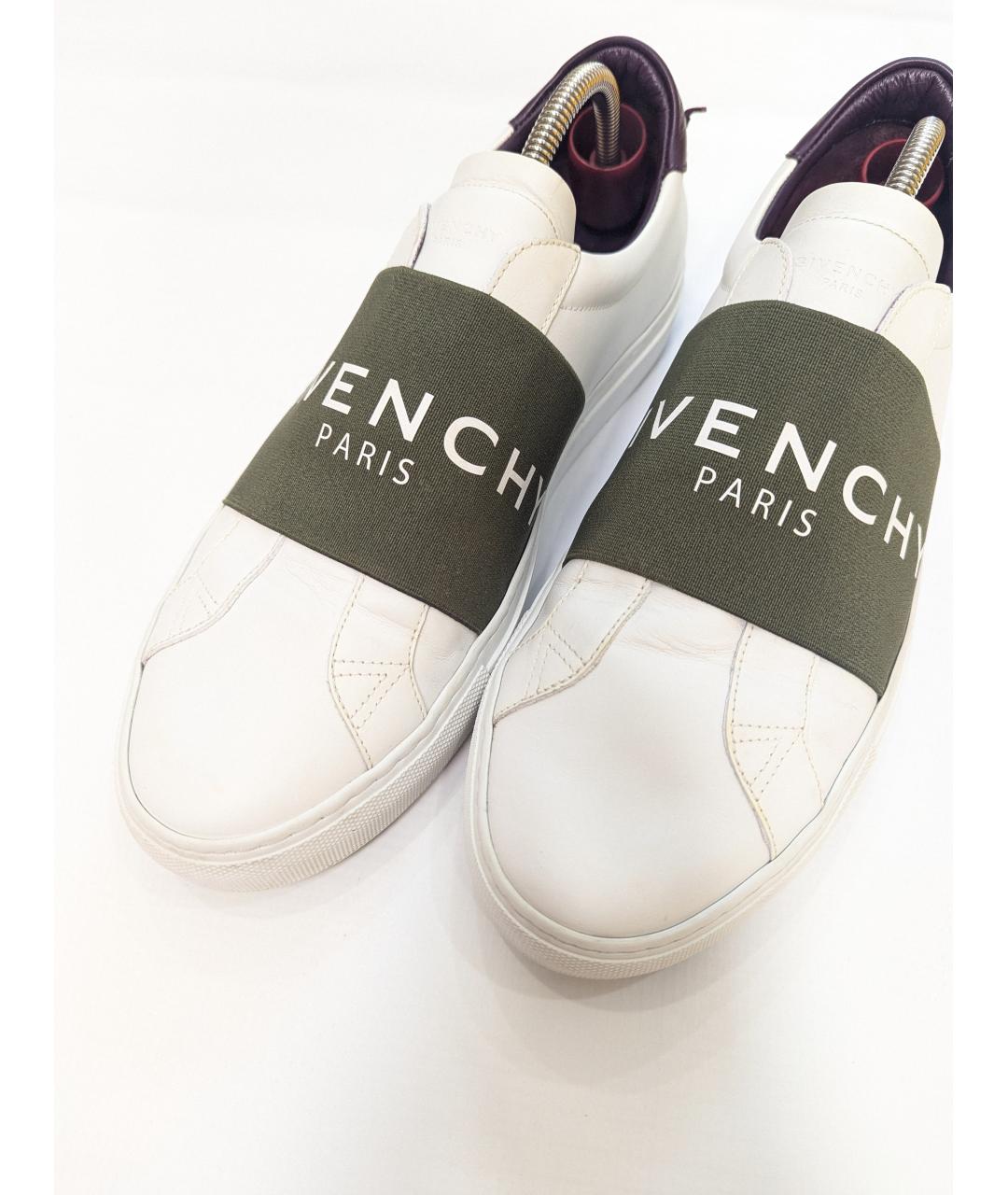GIVENCHY Белые кожаные слипоны, фото 3