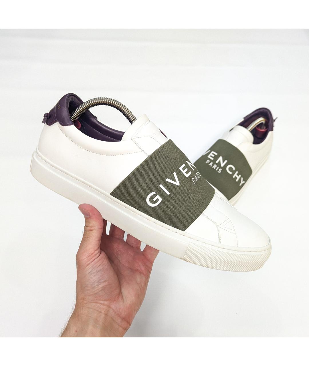 GIVENCHY Белые кожаные слипоны, фото 7