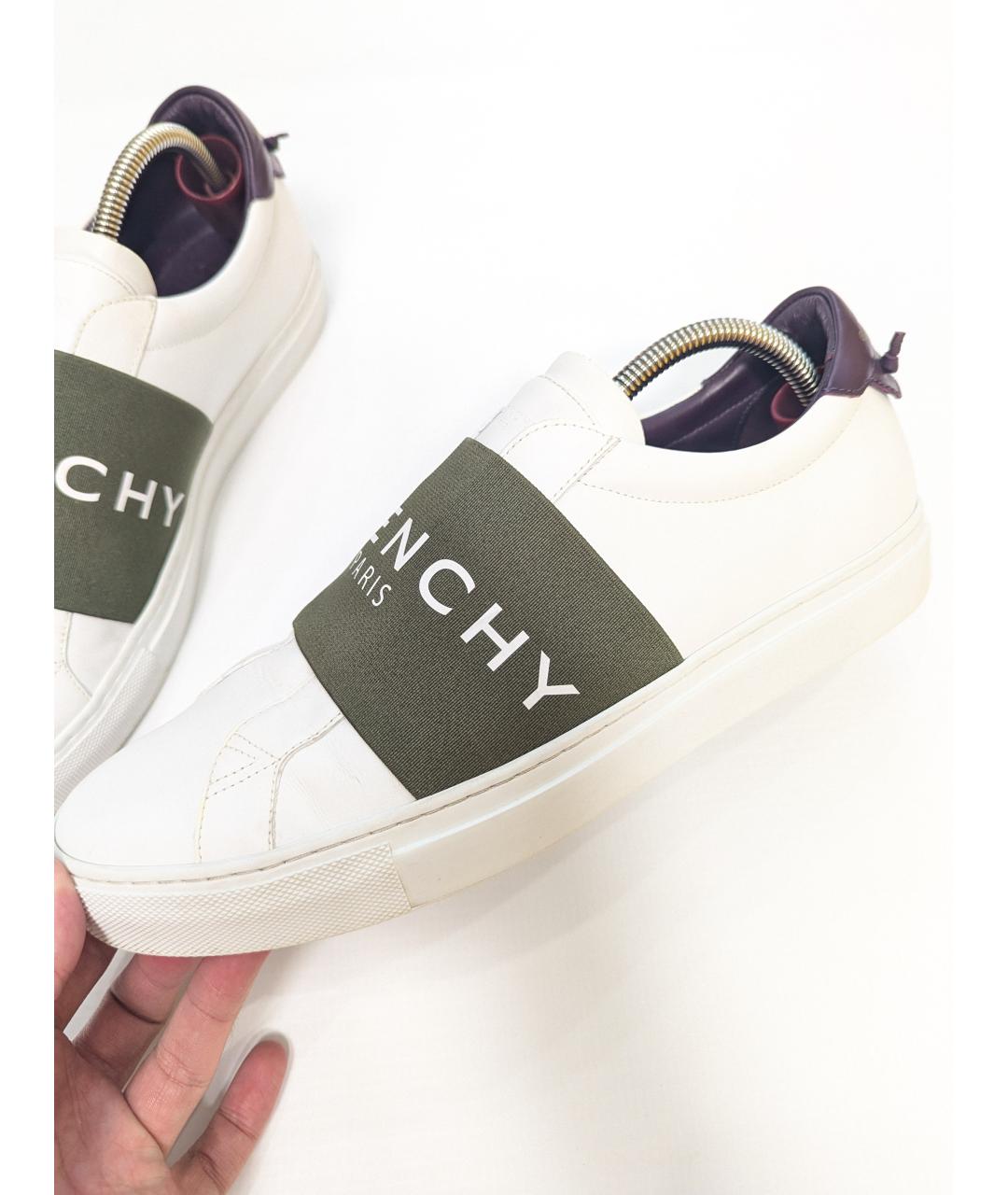 GIVENCHY Белые кожаные слипоны, фото 4