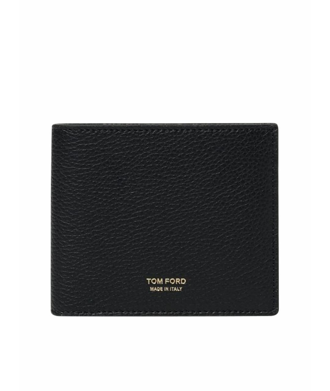 TOM FORD Черный кожаный кошелек, фото 1