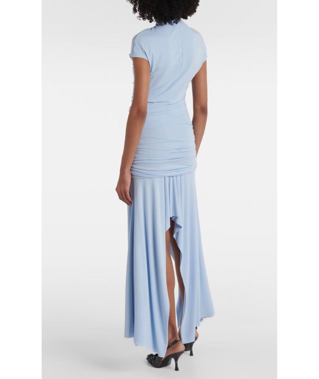 ACNE STUDIOS Голубое вискозное коктейльное платье, фото 3